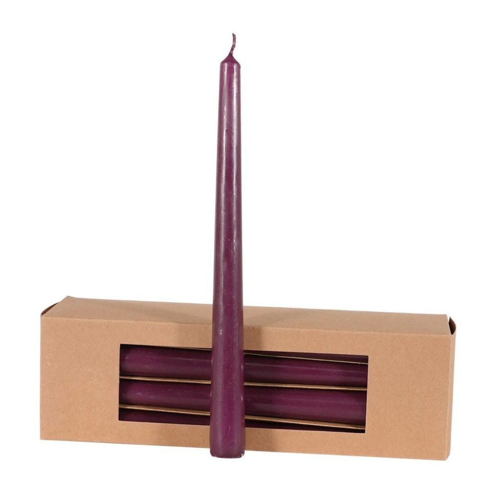 CANDELA CONICA H.250MM. D.21MM. BORDEAUX